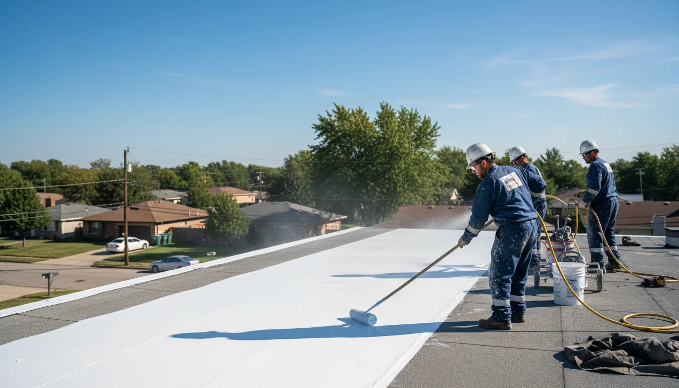 Commercial roof coating in Colona, IL near me